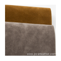 flocked suede leather PU material for shoes